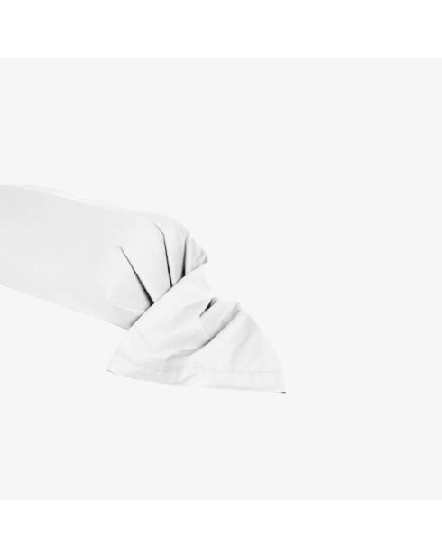 Witte perkal bolster - 90cm