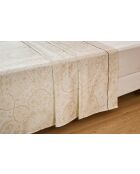 Drap plat Satin Salma beige - 270X300cm