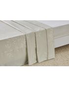 Drap plat en coton de satin Hazel beige - 270X300cm