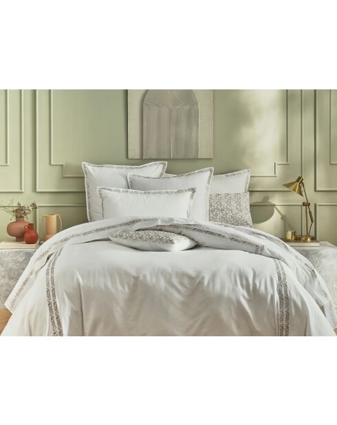 Parure housse de couette Satin de Coton Dallas nuage