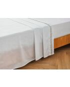Drap plat en satin de coton Dallas nuage - 270X300cm