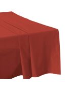 Drap plat en coton percale argile - 180X290cm