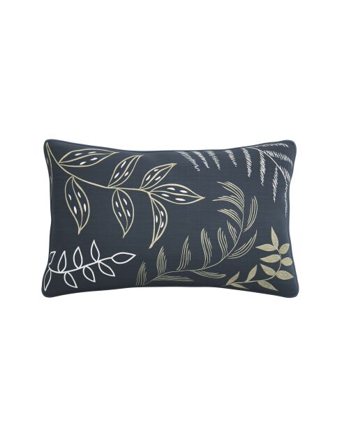 Rechthoekig sierkussen met vulling van satijnkatoen Wild grey - 50x30cm
