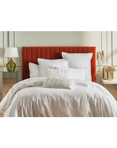 Parure housse de couette Satin de Coton Dallas nacre