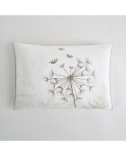 Federa rettangolare in cotone satinato beige Rabia - 50X70cm
