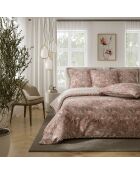 Drap plat + Drap housse + 2 taies d'oreiller en percale de coton Indira imprimé - 140X190 cm