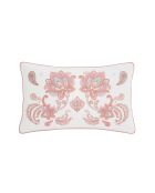 Rechthoekig sierkussen met vulling van satijnkatoen Neela pink - 50x30cm