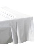 Sábana plana de algodón percal blanco Per