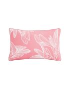 Kiara roze rechthoekig sierkussen met satijnkatoenen vulling - 50x30cm