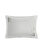 Federa rettangolare in percalle di cotone grigio Lilya - 50X70cm