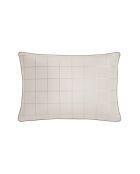 Taie d'oreiller 100% Coton - Satin rectangulaire Caroline moka - 50X70cm