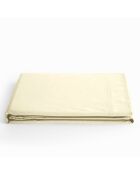 Drap plat en coton uni vanille - 180x290cm