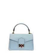 SS26 RM 3164 celeste leren handtas - 12x20x6 cm