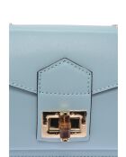 SS26 RM 3164 celeste leren handtas - 12x20x6 cm