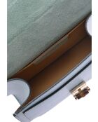 SS26 RM 3164 celeste leren handtas - 12x20x6 cm