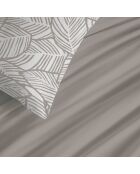 Pack complet housse de couette en coton imprimé Fira naturel - 90x190cm