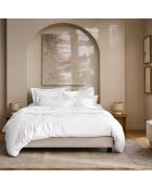 Housse de couette en satin de coton Prestige blanc optique