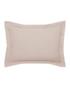 Prestige roze kussensloop van roze katoensatijn - 50x70cm