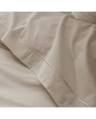 Drap plat pur coton percale peigné lin