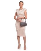 SS26 LV 109T Moorish Head leren handtas - 14x19x6,5 cm