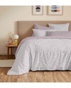 Pack complet housse de couette en coton imprimé King size Diana blush - 180x200cm
