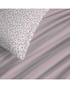 Pack complet housse de couette en coton imprimé King size Diana blush - 180x200cm