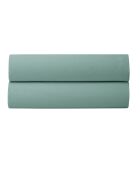 Drap housse pur coton percale peigné céladon