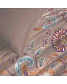 Pack complet housse de couette en coton imprimé Bergame nude