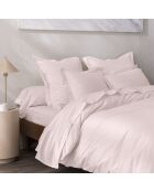 Lenzuolo con angoli elasticizzati in puro cotone percalle pettinato rosa
