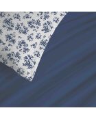 Copripiumino matrimoniale in cotone stampato blu Eloise - 180x200 cm