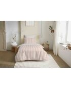 Pack complet housse de couette en coton imprimé Palerme blush - 90x190cm