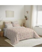 Pack complet housse de couette en coton imprimé tanya multicolore - 140x190cm