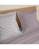 Diana blush 4-delige katoenen lakenset met print
