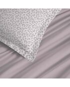 Diana blush 4-delige katoenen lakenset met print
