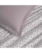 Diana blush 4-delige katoenen lakenset met print