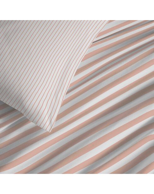 Palermo Blush kingsize bedrukt katoenen dekbedovertrek, volledig pakket - 180x200cm