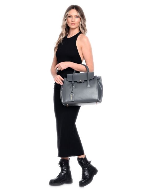 Sac à main en cuir SS26 LV 479 gris - 31x33x14 cm