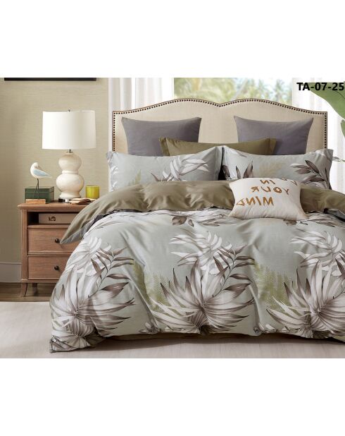 Wild Vibes Bettdecken-Set aus Baumwollperkal, doppelseitig bedruckt, 240 x 220 cm + 65 x 65 cm