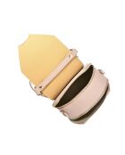 SS26 RM 1628 Handtasche aus puderfarbenem Leder - 21x27,5x12 cm