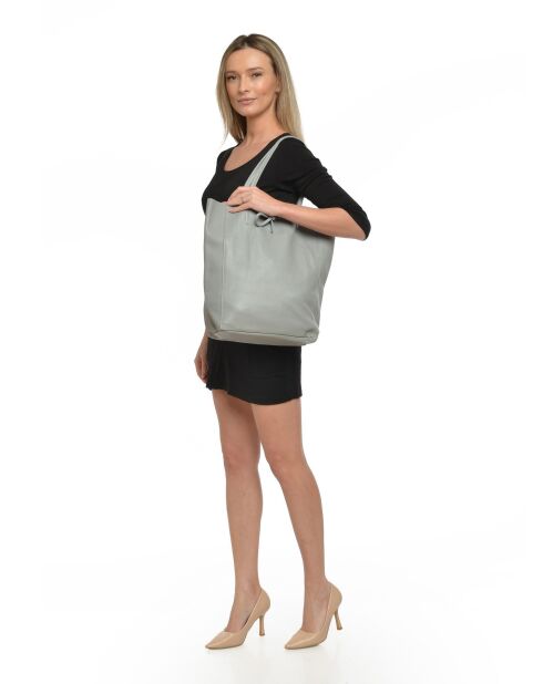 Sac à main en cuir SS26 RM 1847 gris - 37x41x12 cm