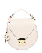 SS26 RM 1628 beige Lederhandtasche - 21x27,5x12 cm