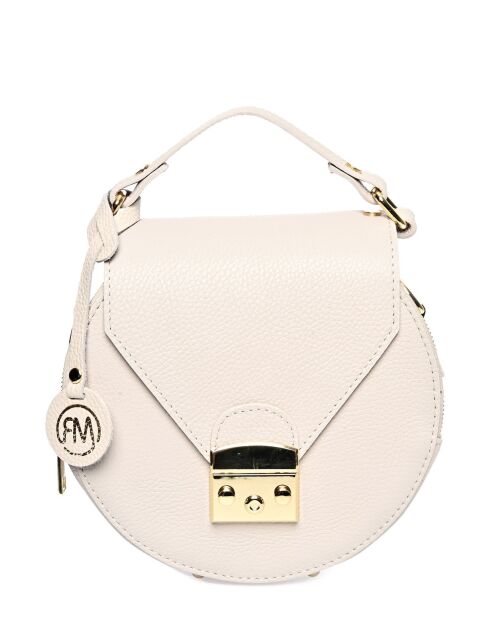 SS26 RM 1628 beige Lederhandtasche - 21x27,5x12 cm