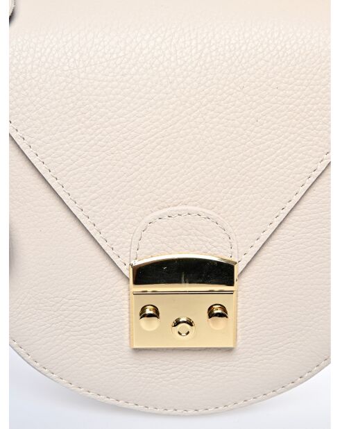 SS26 RM 1628 beige Lederhandtasche - 21x27,5x12 cm