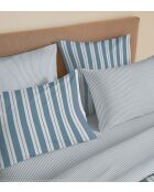 Florence Bettbezug aus bedruckter Baumwolle im Denim-Design, Komplettpaket