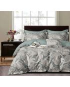 Boho Bloom Bettdecken-Set aus Baumwollperkal, doppelseitig bedruckt, 240 x 220 cm + 65 x 65 cm