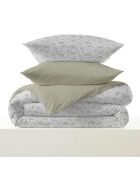 Bettbezug Louise Rosmarin, 180 x 200 cm, bedruckt, aus Baumwolle, King-Size, Komplettpaket