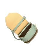 SS26 RM 1628 celadon leren handtas - 21x27,5x12 cm