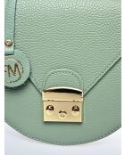 SS26 RM 1628 celadon leren handtas - 21x27,5x12 cm