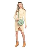 SS26 RM 1628 celadon leren handtas - 21x27,5x12 cm