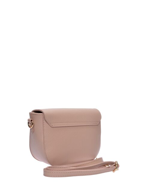 SS26 RM 148T Schultertasche aus puderfarbenem Leder - 15x19,5x7 cm